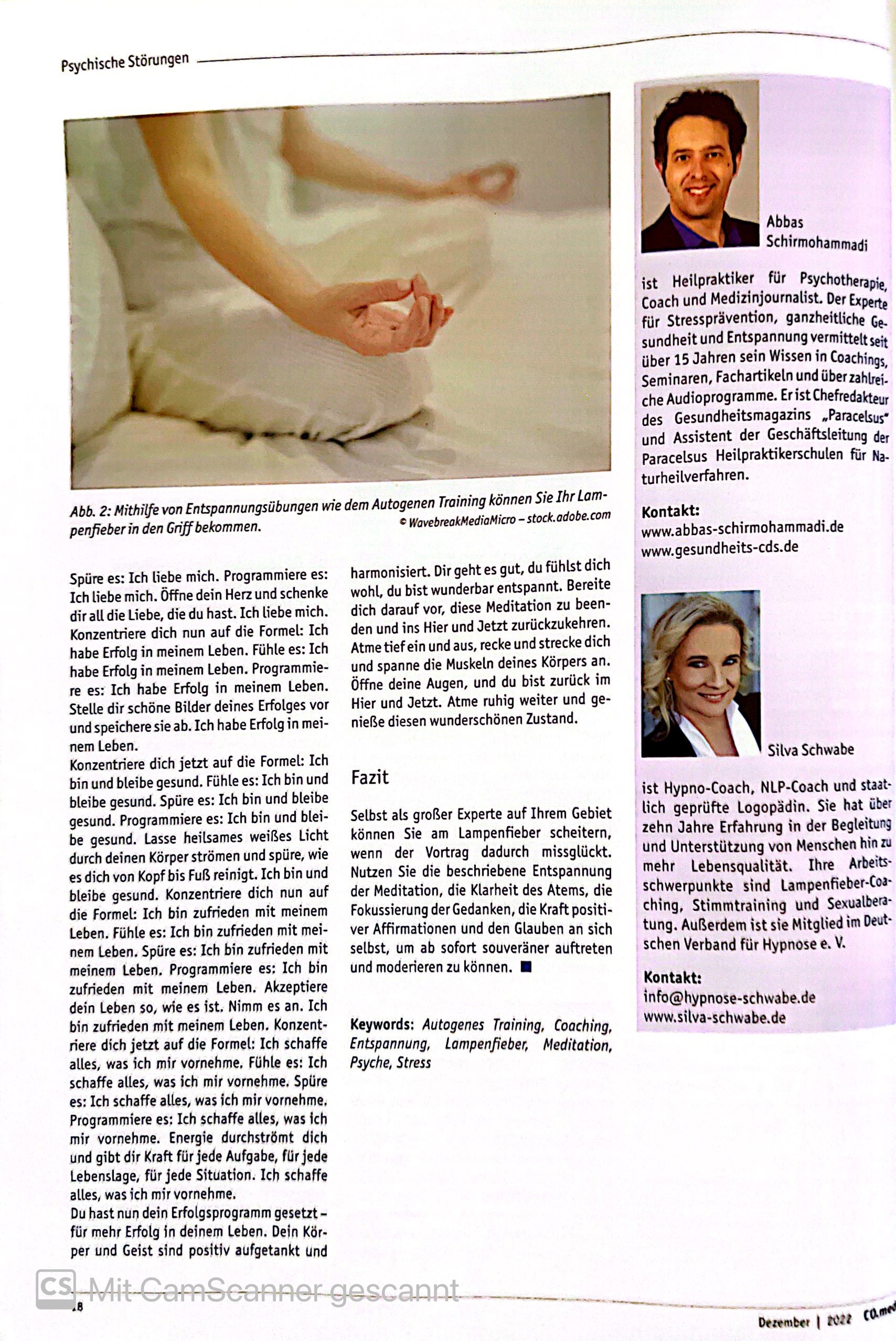 Lampenfieber ade!