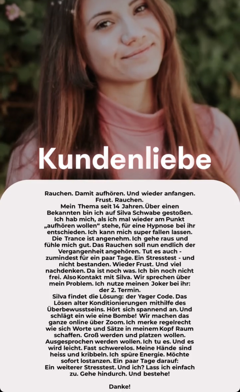 Rauchentwöhnung mit Hypnose